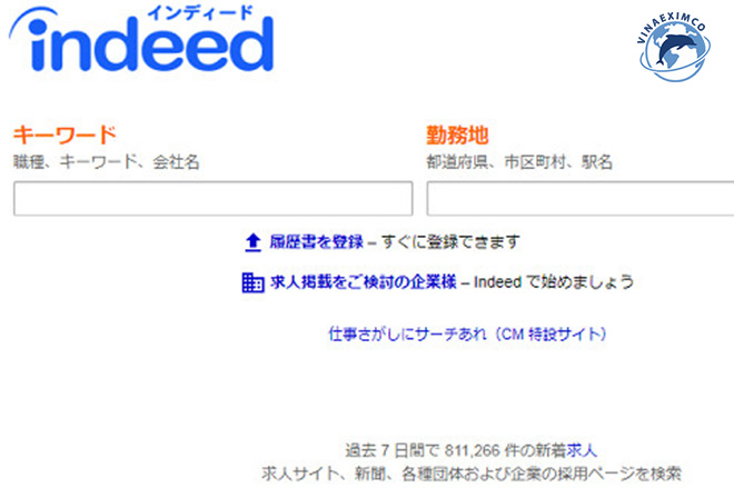 Việc làm thêm Nhật Bản - Website Indeed